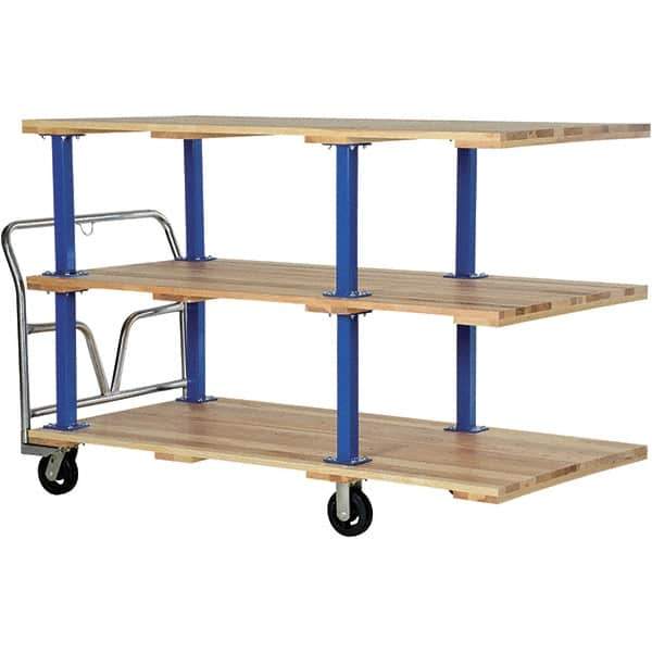 Vestil - 1,600 Lb Capacity Hardwood Platform Truck - Hardwood Deck, 36" OAW - Top Tool & Supply