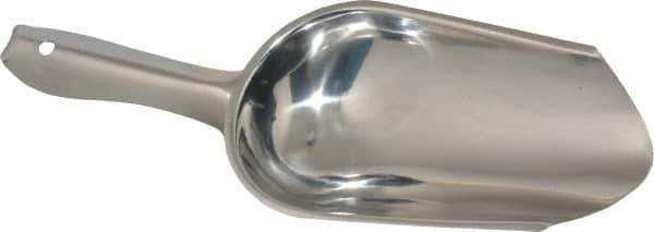 VOLLRATH - 5 oz Silver Stainless Steel Round Bottom Scoop - 5" Wide x 5-1/2" Deep Bowl, 4" Handle Length, 9-1/2" OAL - Top Tool & Supply