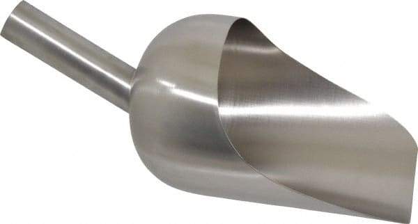 VOLLRATH - 52 oz Silver Stainless Steel Round Bottom Scoop - 5.3" Wide Bowl, 3.3" Handle Length, 12" OAL - Top Tool & Supply