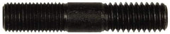 Dorman - 7/16-20 Long Thread, 7/16-14 Short Thread, 2-1/4" OAL Unequal Double Threaded Stud - Steel, Black Oxide Finish, 3/4" Long Thread Length, 3/4" Short Thread Length - Top Tool & Supply