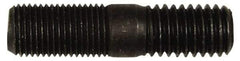 Dorman - 1/2-20 Long Thread, 1/2-13 Short Thread, 2" OAL Unequal Double Threaded Stud - Steel, Black Oxide Finish, 15/16" Long Thread Length, 5/8" Short Thread Length - Top Tool & Supply