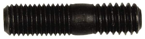 Dorman - 5/16-24 Long Thread, 5/16-18 Short Thread, 1-1/4" OAL Unequal Double Threaded Stud - Steel, Black Oxide Finish, 5/8" Long Thread Length, 7/16" Short Thread Length - Top Tool & Supply