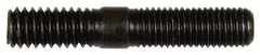 Dorman - 5/16-24 Long Thread, 5/16-18 Short Thread, 1-3/4" OAL Unequal Double Threaded Stud - Steel, Black Oxide Finish, 7/8" Long Thread Length, 9/16" Short Thread Length - Top Tool & Supply