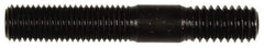 Dorman - 5/16-24 Long Thread, 5/16-18 Short Thread, 2" OAL Unequal Double Threaded Stud - Steel, Black Oxide Finish, 1" Long Thread Length, 9/16" Short Thread Length - Top Tool & Supply