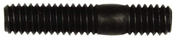 Dorman - 5/16-18 1-1/2" OAL Unequal Double Threaded Stud - Steel, Black Oxide Finish, 7/8" Long Thread Length, 7/16" Short Thread Length - Top Tool & Supply