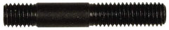 Dorman - 3/8-16 2-7/32" OAL Unequal Double Threaded Stud - Steel, Black Oxide Finish, 1-1/2" Long Thread Length, 7/16" Short Thread Length - Top Tool & Supply