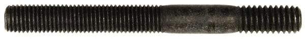 Dorman - 5/16-24 Long Thread, 5/16-18 Short Thread, 3" OAL Unequal Double Threaded Stud - Steel, Black Oxide Finish, 1-5/8" Long Thread Length, 5/8" Short Thread Length - Top Tool & Supply