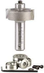 Amana Tool - 1-3/8" Cut Diam, 1/2" Length of Cut, 2 Flute Profiling Edge Profile Router Bit - Carbide-Tipped, 1/2" Shank Diam, 2-3/8" OAL, Uncoated - Top Tool & Supply