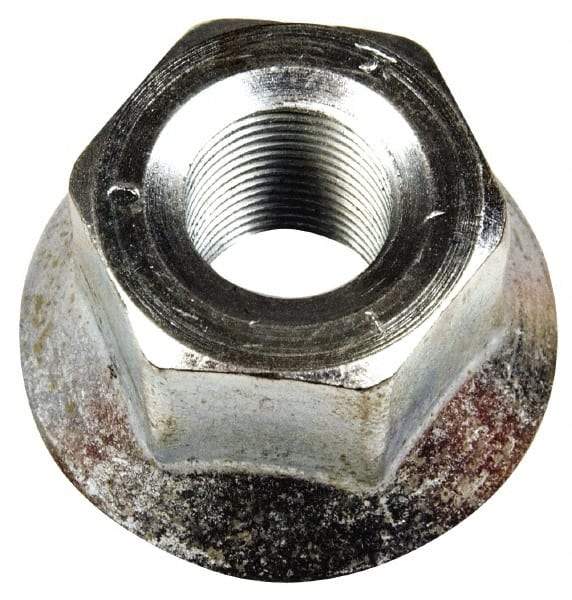 Dorman - 5/8-18 Zinc Finish Flanged Wheel Nut - 1-1/8" Hex, 1-1/16" OAL, 1.62 Diam Flange Seat Angle - Top Tool & Supply