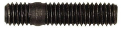 Dorman - M6x1.0 27.5mm OAL Unequal Double Threaded Stud - Steel, Black Oxide Finish, 17mm Long Thread Length, 7.5mm Short Thread Length, Metric - Top Tool & Supply