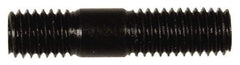 Dorman - M8x1.25 35mm OAL Unequal Double Threaded Stud - Steel, Black Oxide Finish, 16mm Long Thread Length, 10mm Short Thread Length, Metric - Top Tool & Supply