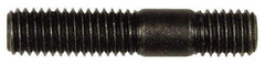 Dorman - M8x1.25 40mm OAL Unequal Double Threaded Stud - Steel, Black Oxide Finish, 21mm Long Thread Length, 10mm Short Thread Length, Metric - Top Tool & Supply