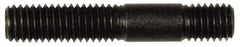 Dorman - M8x1.25 45mm OAL Unequal Double Threaded Stud - Steel, Black Oxide Finish, 23mm Long Thread Length, 10mm Short Thread Length, Metric - Top Tool & Supply