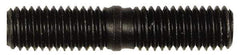 Dorman - M8x1.25 38mm OAL Unequal Double Threaded Stud - Steel, Black Oxide Finish, 18mm Long Thread Length, 17mm Short Thread Length, Metric - Top Tool & Supply