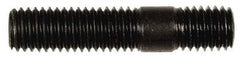 Dorman - M10x1.50 47mm OAL Unequal Double Threaded Stud - Steel, Zinc-Plated Finish, 27mm Long Thread Length, 12mm Short Thread Length, Metric - Top Tool & Supply