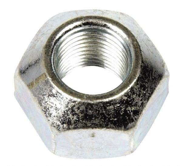 Dorman - 9/16-18 Zinc Finish Open Wheel Nut - 1" Hex, 21/32" OAL, 90° Seat Angle - Top Tool & Supply