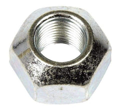 Dorman - 9/16-18 Zinc Finish Open Wheel Nut - 1" Hex, 21/32" OAL, 90° Seat Angle - Top Tool & Supply