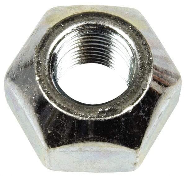 Dorman - 9/16-18 Zinc Finish Open Wheel Nut - 1-1/16" Hex, 21/32" OAL, 90° Seat Angle - Top Tool & Supply