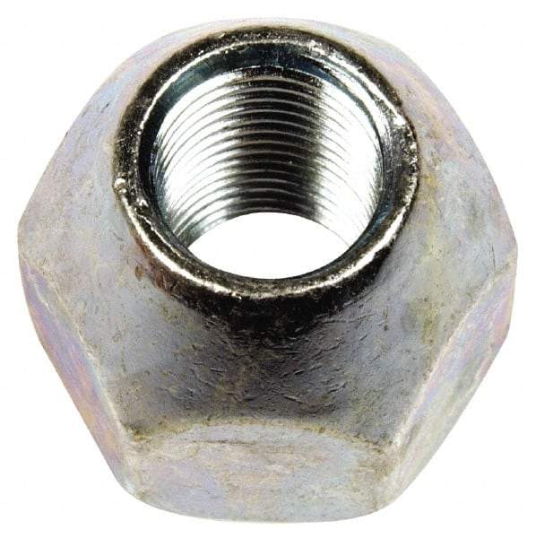 Dorman - 9/16-18 Black Oil Quench Finish Open Wheel Nut - 1-1/16" Hex, 31/32" OAL, 60° Seat Angle - Top Tool & Supply