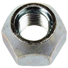 Dorman - M12-1.5 Zinc Finish Open Wheel Nut - 21mm Hex, 16mm OAL, 60° Seat Angle - Top Tool & Supply