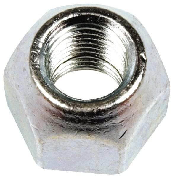 Dorman - M12-1.5 Zinc Finish Open Wheel Nut - 21mm Hex, 18mm OAL, 60° Seat Angle - Top Tool & Supply