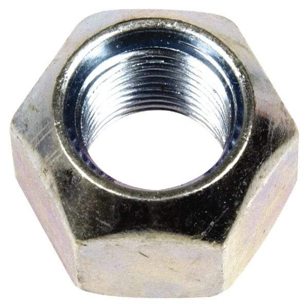 Dorman - 1/2-20 Zinc Finish Open Wheel Nut - 13/16" Hex, 5/8" OAL, 90° Seat Angle - Top Tool & Supply