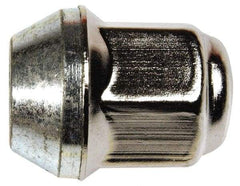 Dorman - M12-1.5 Stainless Finish Capped Wheel Nut - 19mm Hex, 31mm OAL, 60° Seat Angle - Top Tool & Supply