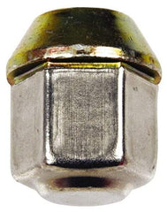 Dorman - 1/2-20 Stainless Finish Capped Wheel Nut - 3/4" Hex, 1-1/16" OAL, 60° Seat Angle - Top Tool & Supply