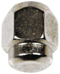 Dorman - M10-1.25 Chrome Finish Capped Wheel Nut - 17mm Hex, 21mm OAL, 60° Seat Angle - Top Tool & Supply