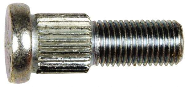 Dorman - 7/16-20 Serrated Bolt Wheel Stud - 0.555" Knurl, 1-7/16" OAL, 17/32" Shoulder Length - Top Tool & Supply