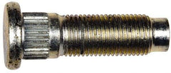 Dorman - 1/2-20 Serrated Bolt Wheel Stud - 0.545" Knurl, 1-3/4" OAL, 7/16" Shoulder Length - Top Tool & Supply