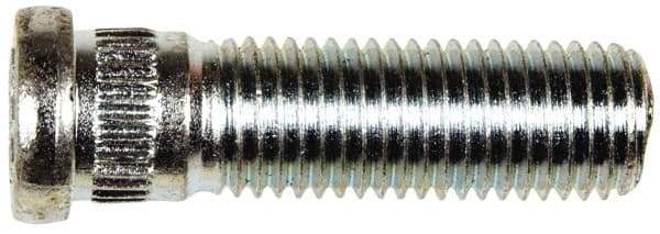 Dorman - M12-1.5 Serrated Bolt Wheel Stud - 12.73mm Knurl, 41.5mm OAL, 8mm Shoulder Length - Top Tool & Supply