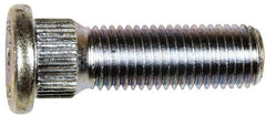 Dorman - M12-1.5 Serrated Bolt Wheel Stud - 14.35mm Knurl, 42.5mm OAL, 8mm Shoulder Length - Top Tool & Supply