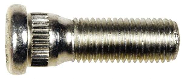 Dorman - M12-1.5 Serrated Bolt Wheel Stud - 14.2mm Knurl, 40mm OAL, 8mm Shoulder Length - Top Tool & Supply