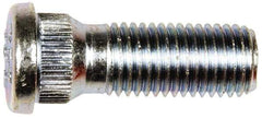 Dorman - M12-1.5 Serrated Bolt Wheel Stud - 14.3mm Knurl, 35.5mm OAL, 6.5mm Shoulder Length - Top Tool & Supply