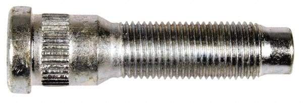 Dorman - 1/2-20 Serrated Bolt Wheel Stud - 0.619" Knurl, 2-3/16" OAL, 19/32" Shoulder Length - Top Tool & Supply