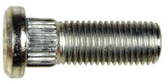 Dorman - M12-1.5 Serrated Bolt Wheel Stud - 12.95mm Knurl, 36mm OAL, 8mm Shoulder Length - Top Tool & Supply