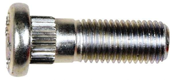 Dorman - M12-1.5 Serrated Bolt Wheel Stud - 12.9mm Knurl, 37.5mm OAL, 13mm Shoulder Length - Top Tool & Supply