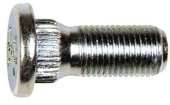 Dorman - M12-1.25 Serrated Bolt Wheel Stud - 14.27mm Knurl, 30.5mm OAL, 6mm Shoulder Length - Top Tool & Supply