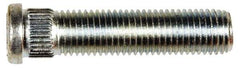 Dorman - M12-1.5 Serrated Bolt Wheel Stud - 12.8mm Knurl, 54mm OAL, 8mm Shoulder Length - Top Tool & Supply