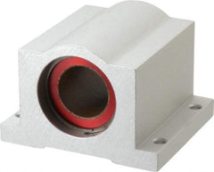 Pacific Bearing - 1" ID, 3-1/4" OAW x 2.813" OAL x 2.813" OAH Pillow Block - 3,525 Lb Static Cap, 2-7/8" Btw Mnt Hole Ctrs, 1.187" Base-to-Ctr Ht, Aluminum - Top Tool & Supply