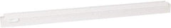 Vikan - 24" Rubber Blade Squeegee Refill - Double Edge, White, Plastic Holder - Top Tool & Supply