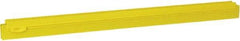 Vikan - 24" Rubber Blade Squeegee Refill - Double Edge, Yellow, Plastic Holder - Top Tool & Supply