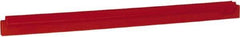 Vikan - 24" Rubber Blade Squeegee Refill - Double Edge, Red, Plastic Holder - Top Tool & Supply