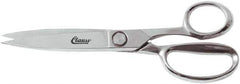 Clauss - 7" LOC, 10" OAL Chrome Plated Trimmers - Steel Straight Handle, For Paper, Fabric - Top Tool & Supply