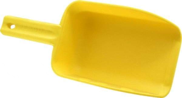 Remco - 32 oz Yellow Polypropylene Flat Bottom Scoop - 4.3" Wide x 3" Deep Bowl, 4-1/2" Handle Length, 11-1/2" OAL - Top Tool & Supply