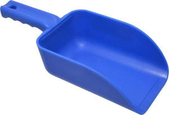 Remco - 32 oz Blue Polypropylene Flat Bottom Scoop - 4.3" Wide x 3" Deep Bowl, 4-1/2" Handle Length, 11-1/2" OAL - Top Tool & Supply