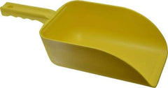 Remco - 82 oz Yellow Polypropylene Flat Bottom Scoop - 5.9" Wide x 3.3" Deep Bowl, 4-1/2" Handle Length, 15.1" OAL - Top Tool & Supply