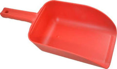 Remco - 82 oz Red Polypropylene Flat Bottom Scoop - 5.9" Wide x 3.3" Deep Bowl, 4-1/2" Handle Length, 15.1" OAL - Top Tool & Supply