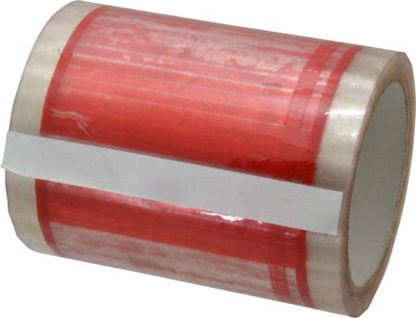 Nifty Products - 333 Piece, 5" Long x 5" Wide, Tape Roll - Packing Slip Enclosed, Clear with Red Border - Top Tool & Supply